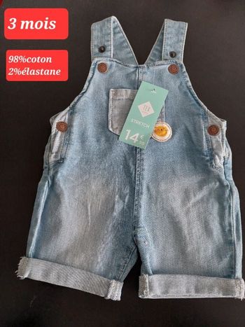 Salopette fille 3 mois