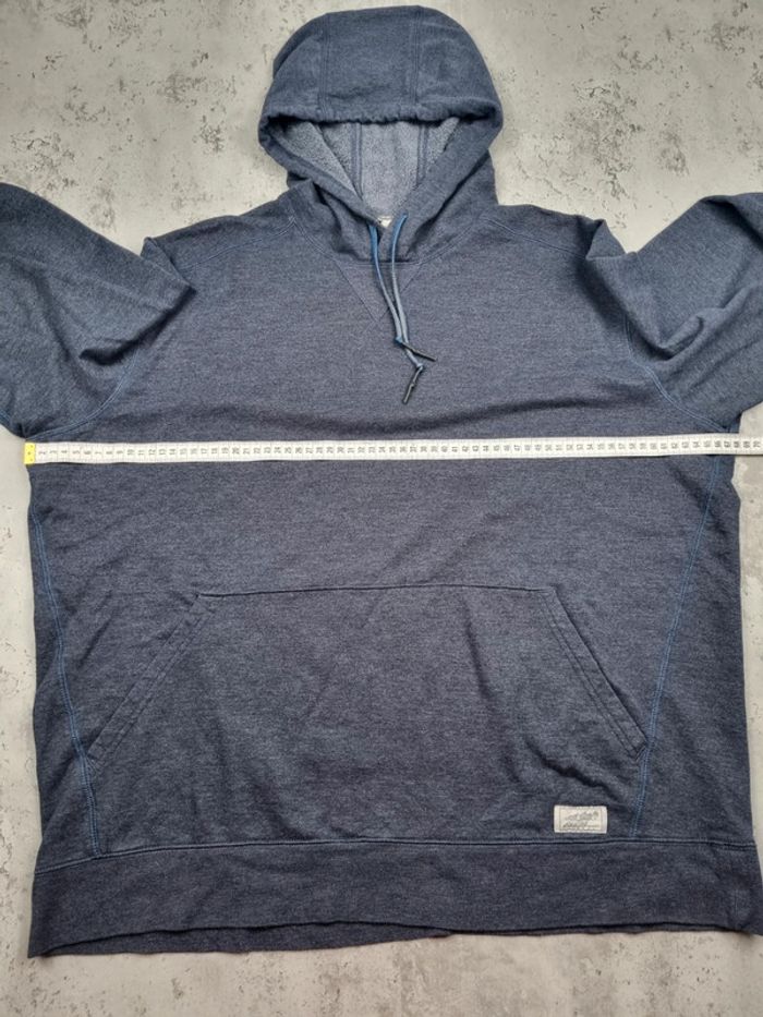 Sweat capuche Eddie Bauer bleu gris XL Hommes (mesures en photos) - photo numéro 6