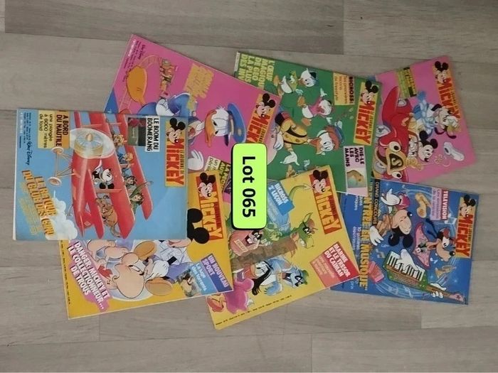 Lot Vintage 7 magazines Journal de Mickey année 1985 L065  7597386520