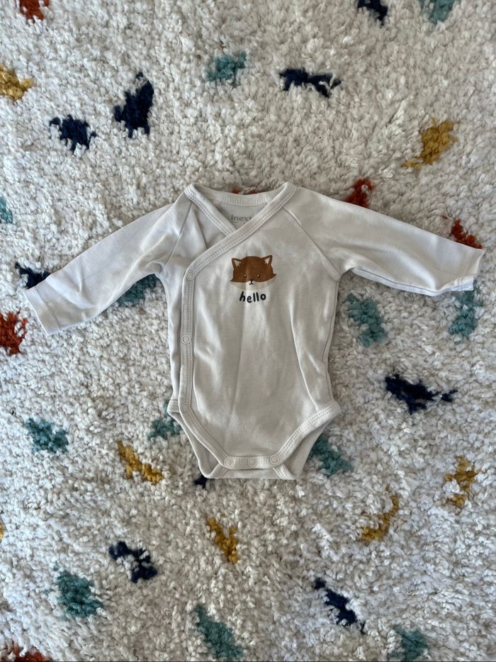 Lot de 7 bodies manches longues bébé en taille 1 mois - photo numéro 2