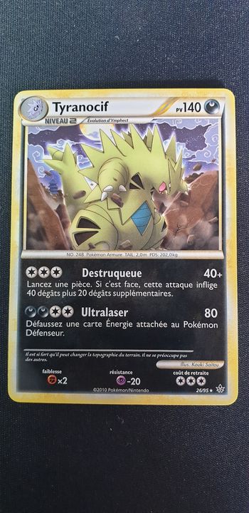 Carte pokémon Tyranocif 26/95