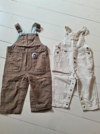 Lot de 2 salopettes garçon
