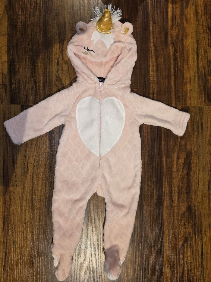3 mois bebe fille combinaison chaude 62 cm licorne rose pâle