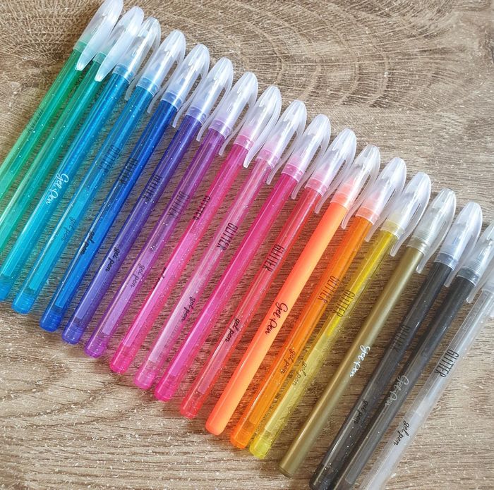 📚 Lot de 18 crayons Gel Pen #emyfleury_scolaire - photo numéro 2