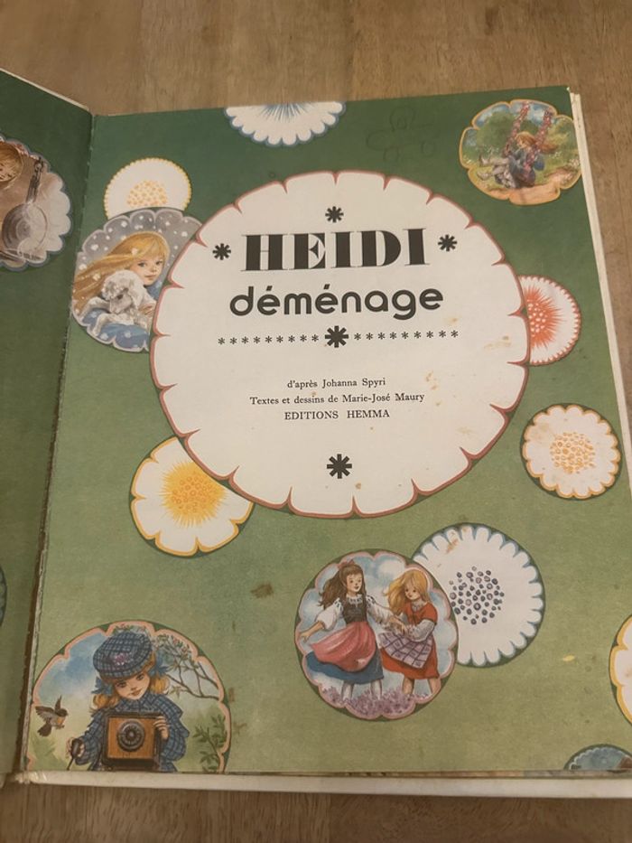État satisfaisant - Livre ancien vintage Heidi déménage Hemma collection Primevère - photo numéro 3