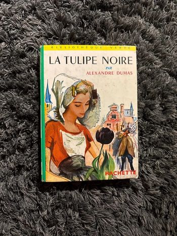 Ancien livre vintage la tulipe noire par Alexandre Dumas