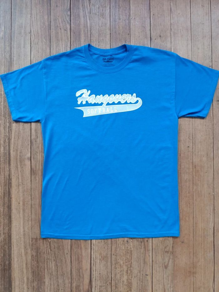 T-shirt team softball Hangovers bleu L