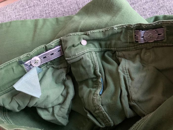 Pantalon jean vert 10 ans Zara Boys / réglage taille élastique - photo numéro 7