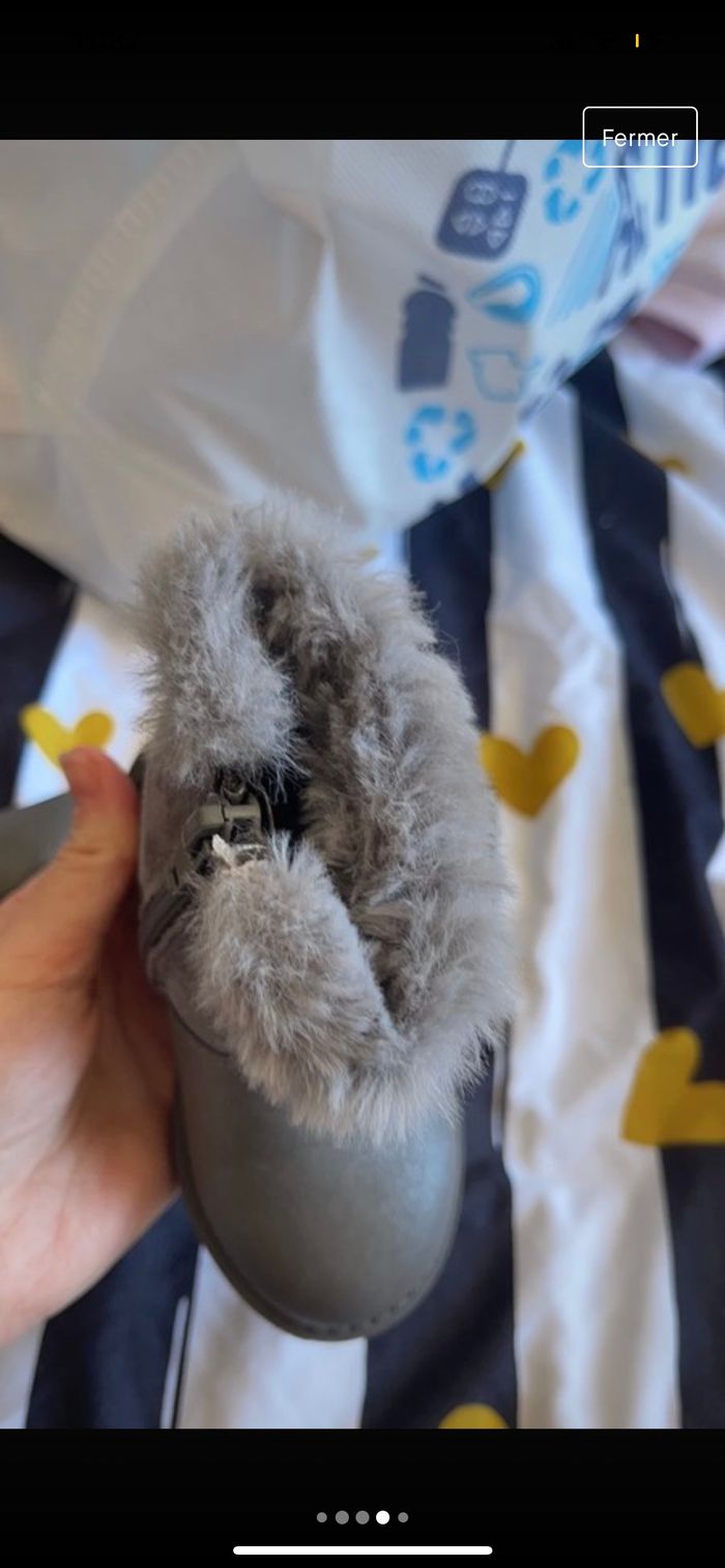 Bottines grise étoile - photo numéro 2