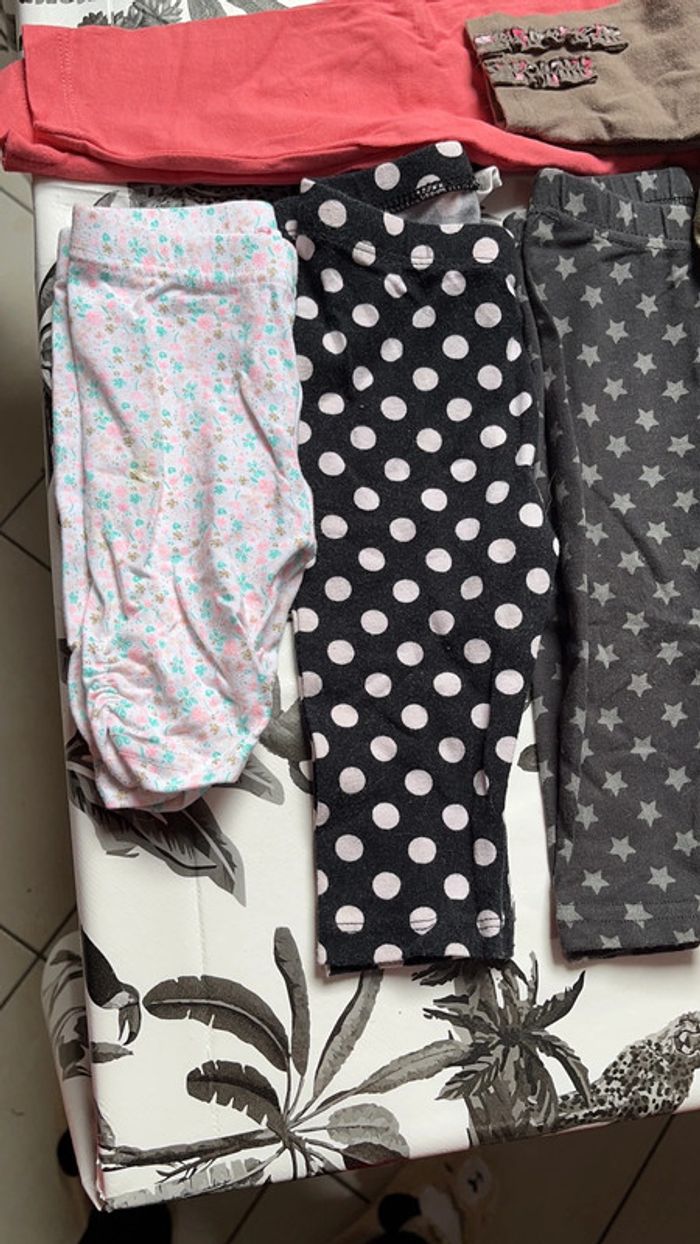 Lot 8 leggings 6 mois - photo numéro 2