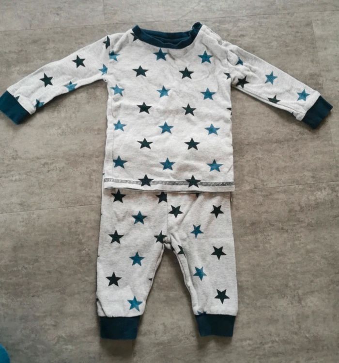 Pyjama fin deux pièces bébé 3/6 mois