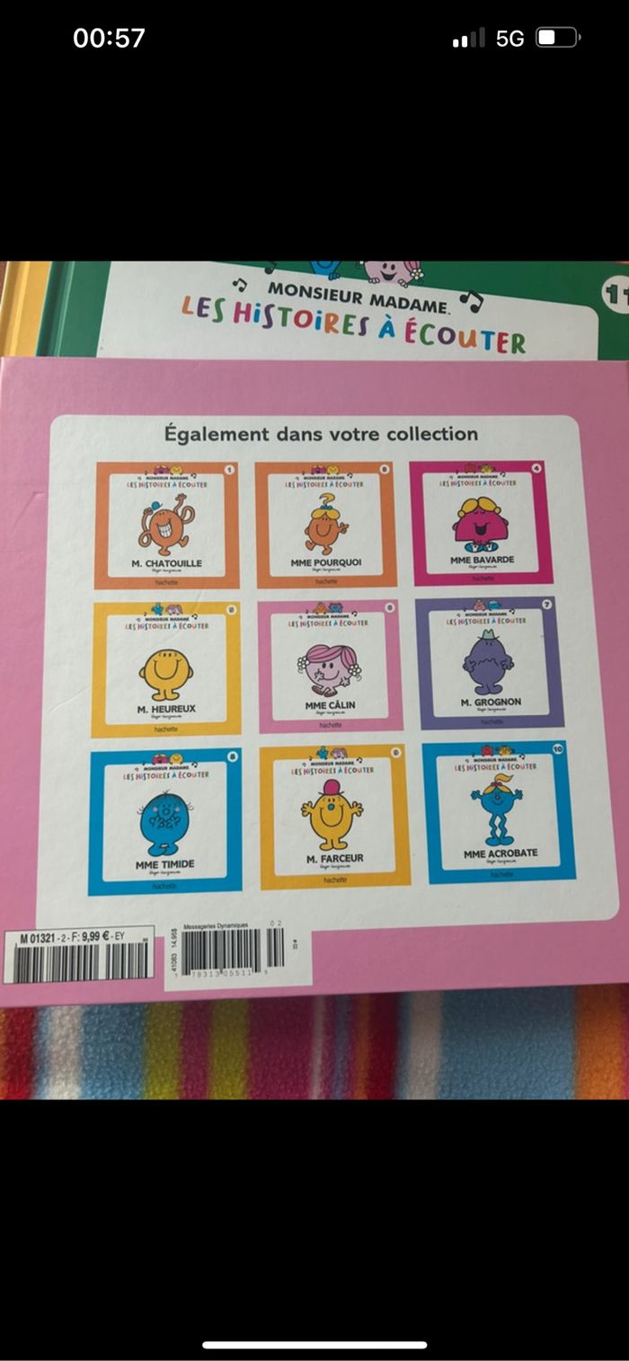 Lot 10 grand albums monsieur madame les histoires à écouter - photo numéro 6
