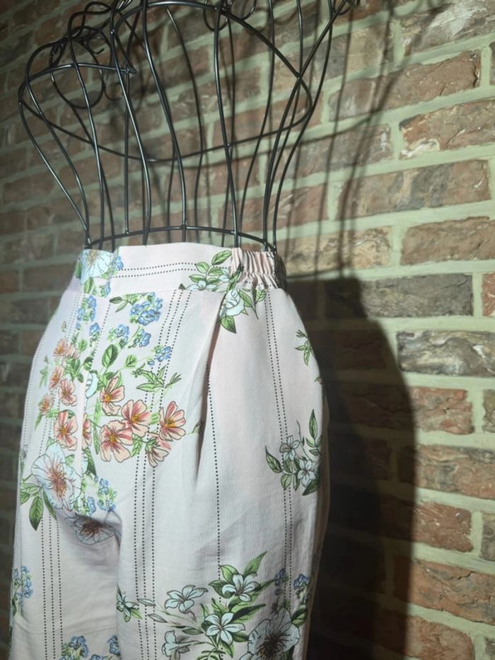 Pantalon rose clair fleuri Primark Taille XXS / 32 - photo numéro 6