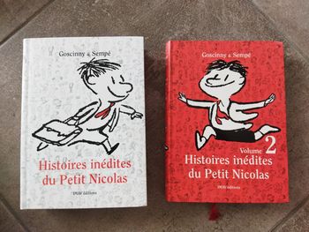 Lot de deux gros romans des histoires inédites du Petit Nicolas