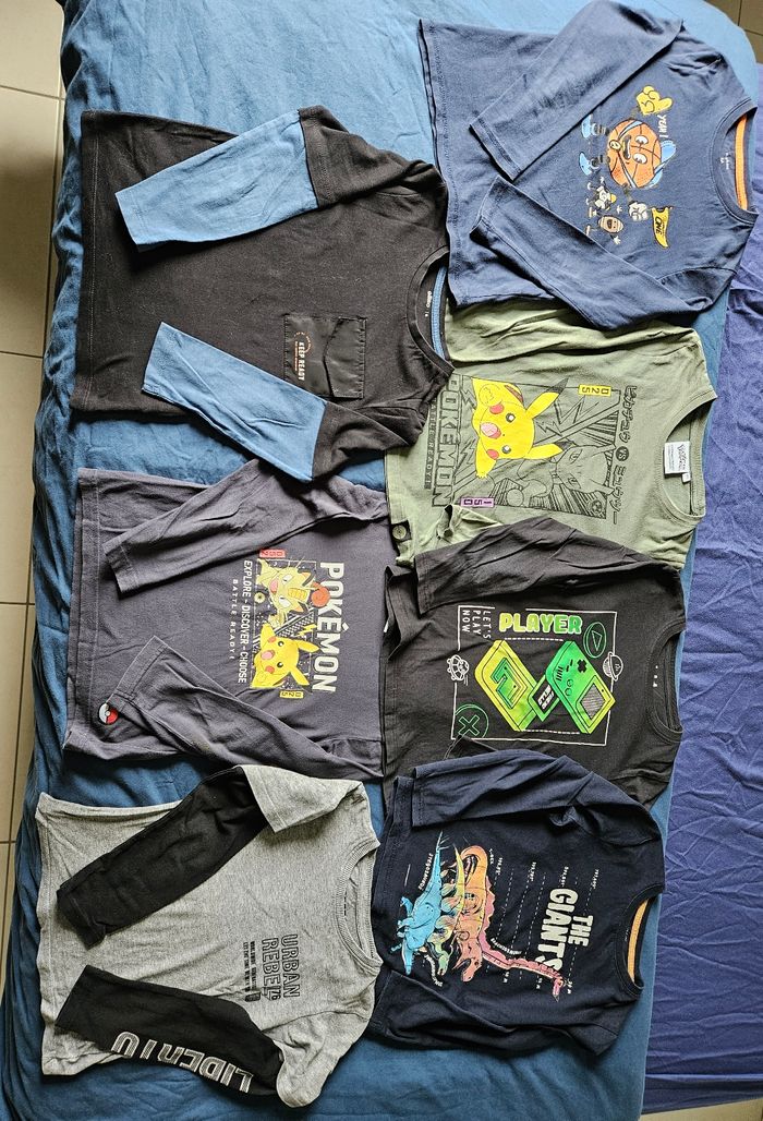 Lot de 7 tee-shirts ML, 6 ans - photo numéro 5