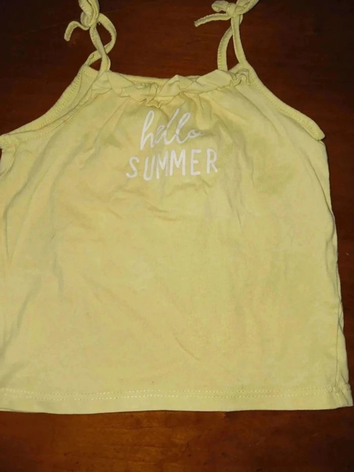 Débardeur jaune 18 mois kiabi