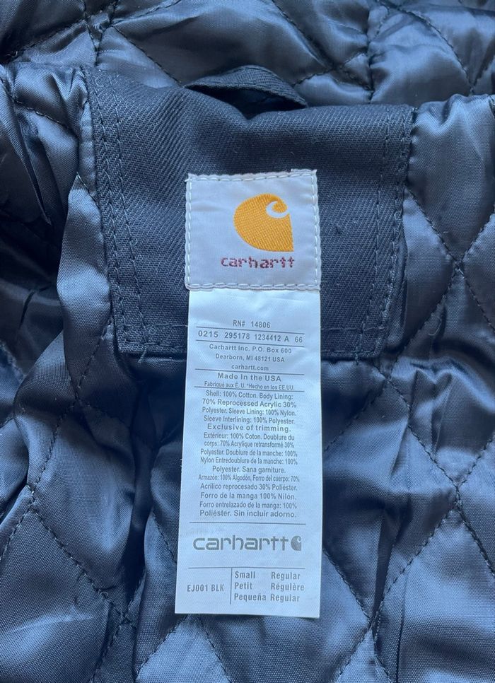 Veste active jacket Carhartt style rework noir custom broderie NY Yankees - Taille S - photo numéro 4