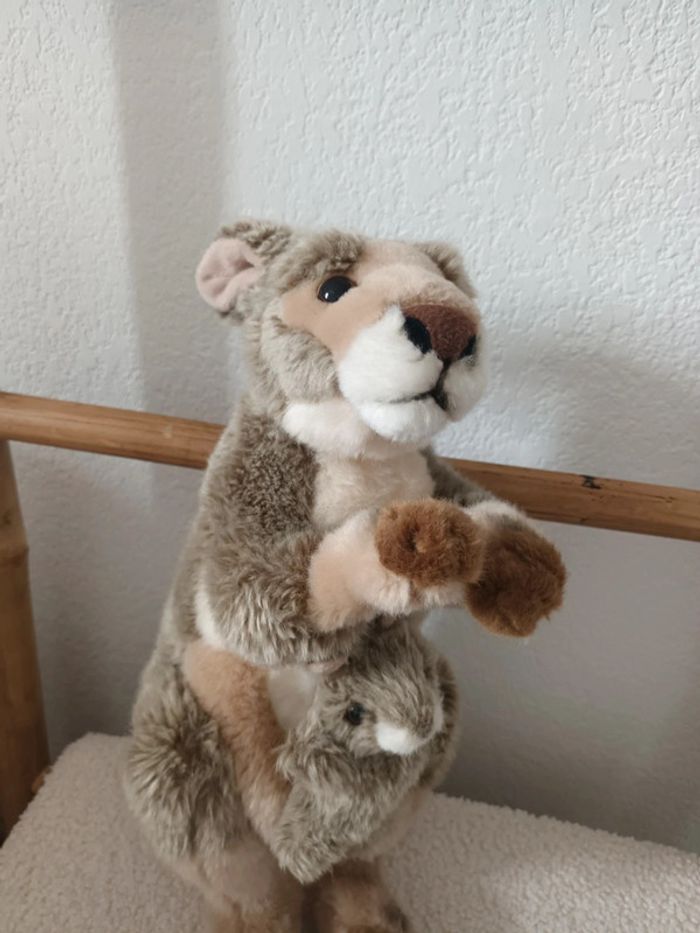 Peluche Kangourou & son bébé Soft Friends hauteur environ 34 cm - photo numéro 2