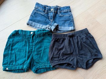 Lot short 24 mois tao/Kiabi