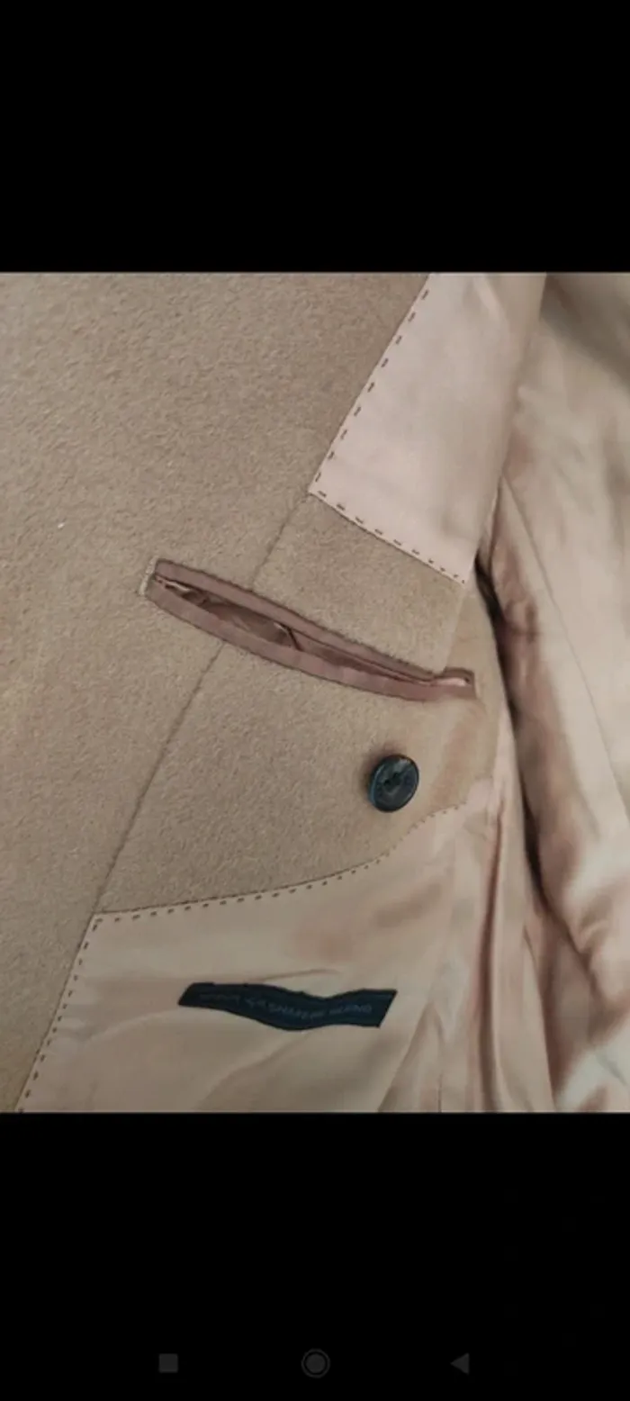 Manteau camel Digel en laine et cachemire - photo numéro 6