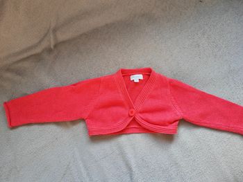 Gilet tex baby 12 mois mini corail