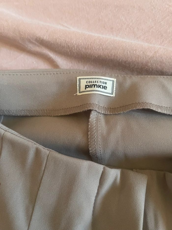 Pantalon tailleur à pince Pimkie couleur greige - photo numéro 3
