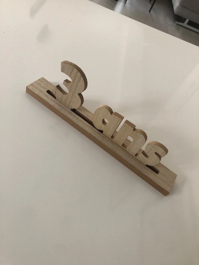 Support en bois 3 ans