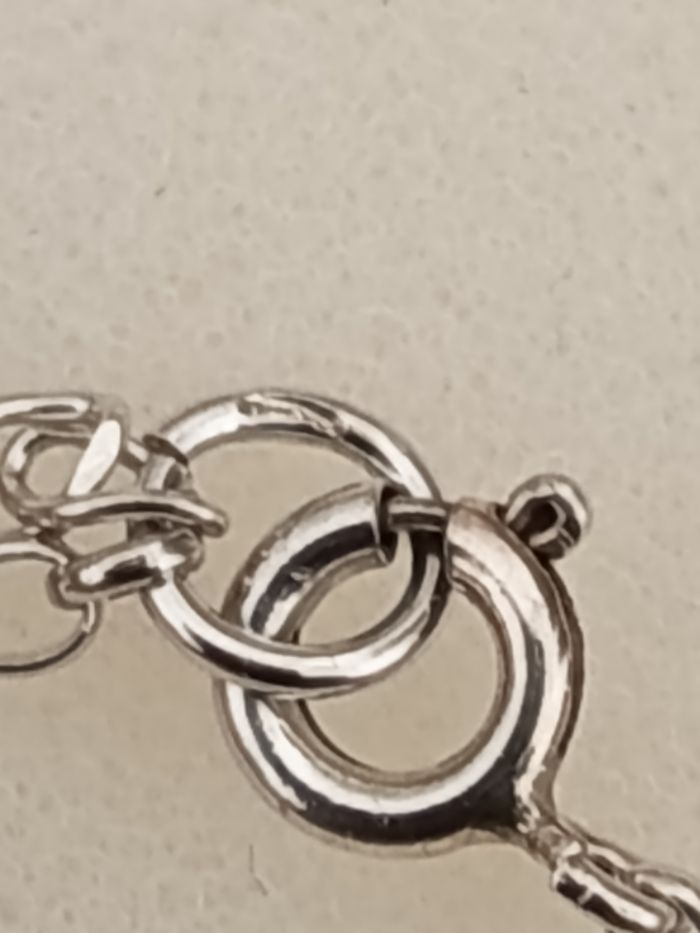 Collier argent ambre et améthyste. - photo numéro 6