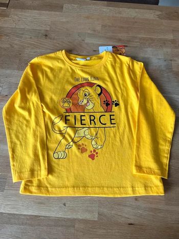 tee shirt manche longue le roi lion disney