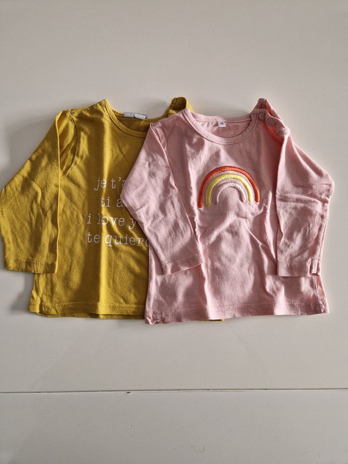 Lot 2 tee-shirt manches longues