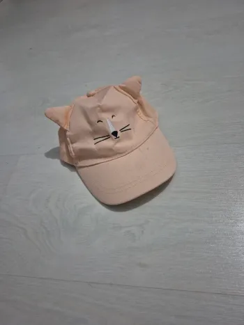 Casquette rose oreilles chats