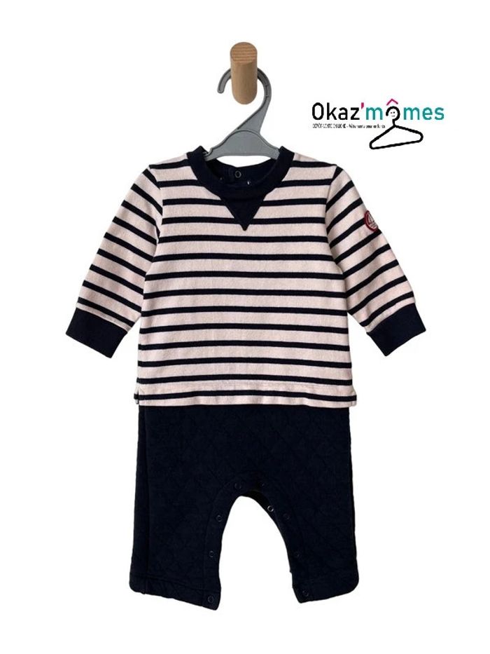 Combinaison longue effet 2 en 1 Petit Bateau - 6 mois (67cm)