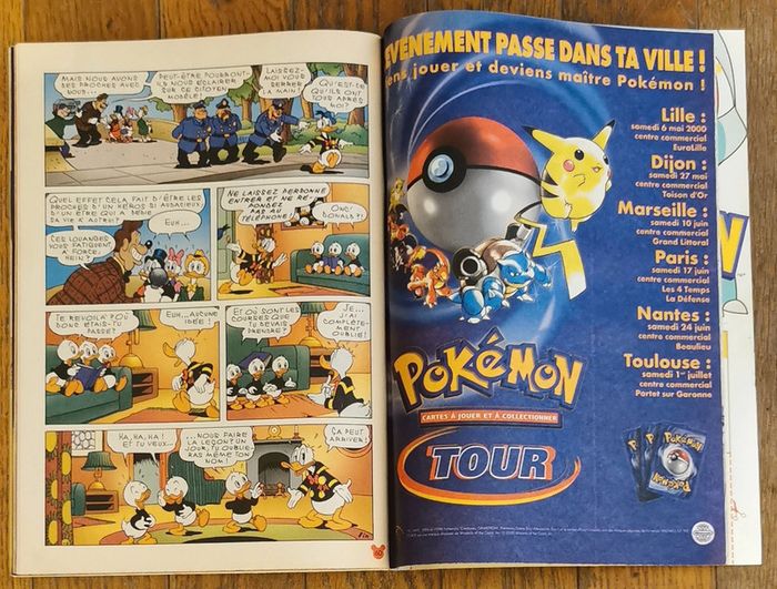 Ancien journal de mickey avec poster fantasia + cadre déblok N°2501 année 2000 vintage - photo numéro 10