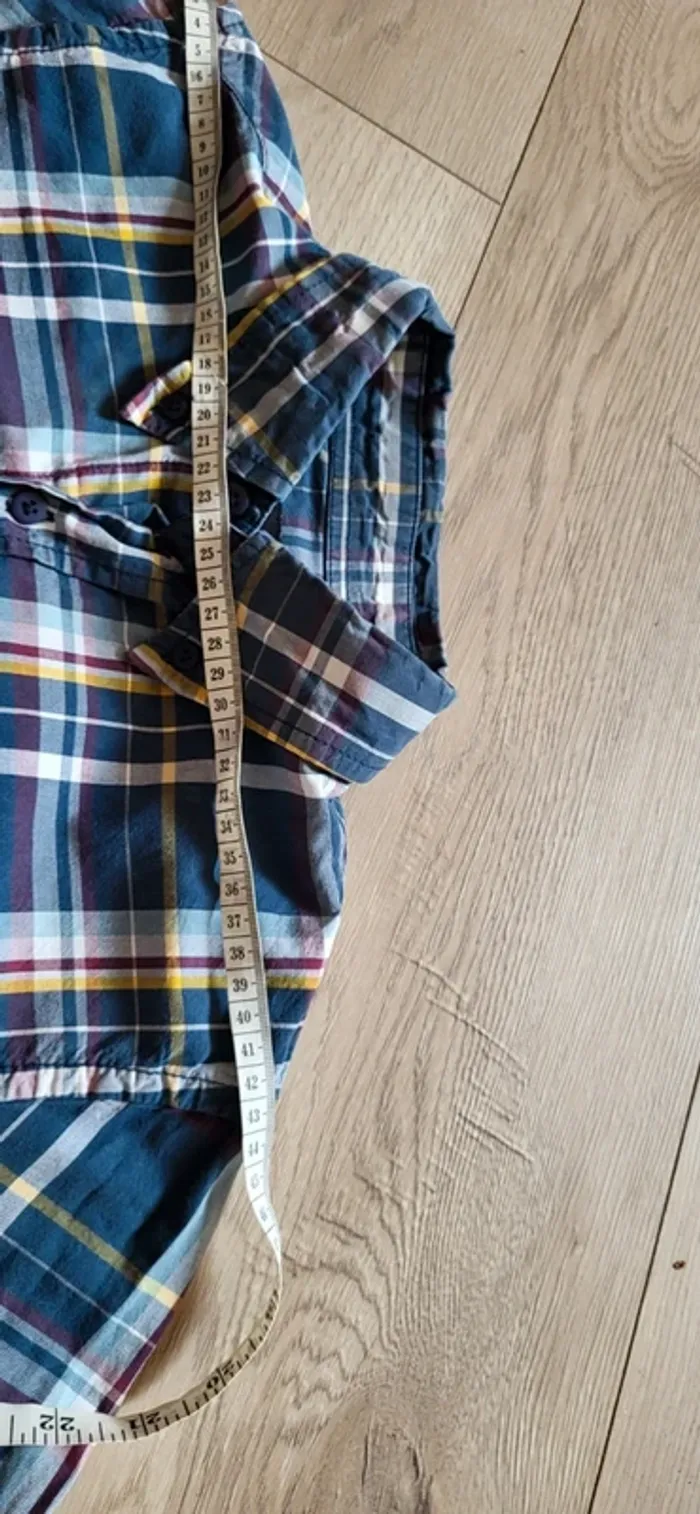 Chemise à carreaux bleu Cargo homme taille L – style casual - Très bon état - photo numéro 7