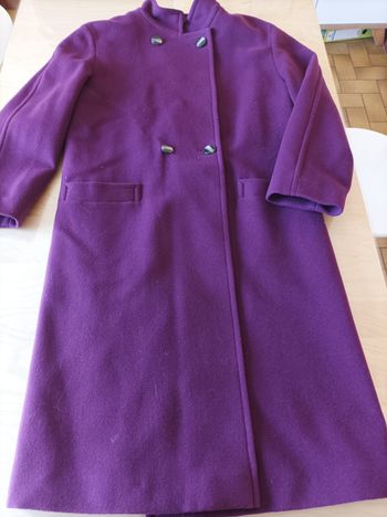 Manteau long laine