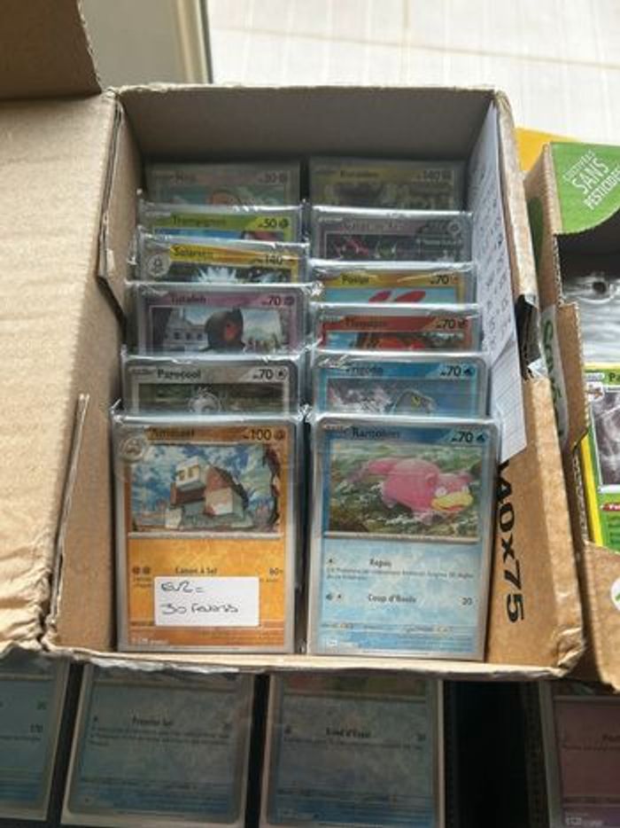 Cartes Pokémon reverses en lot ou à l’unité