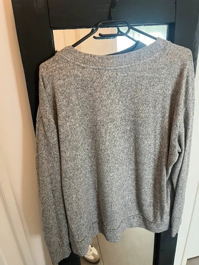 Pull sweat gris Chiné - photo numéro 7