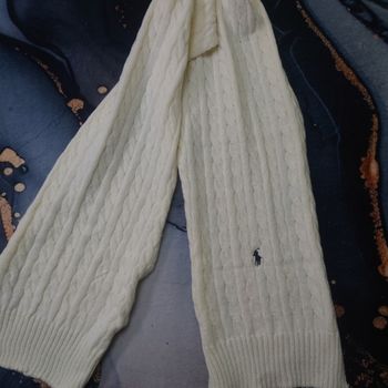 Écharpe Polo Ralph Lauren Blanc, unisexe