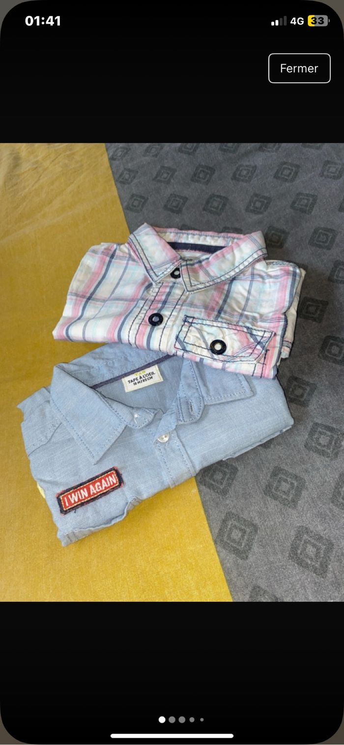 Lot de 2 chemise bébé
