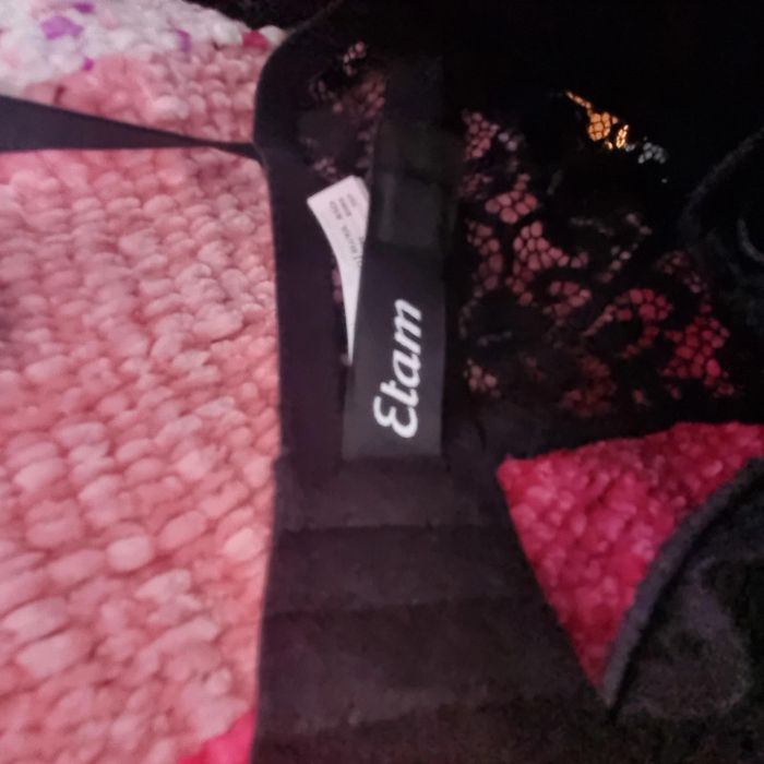 Soutien gorge neuf étiquette noire 100d etam ferme devant - photo numéro 5