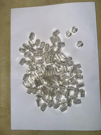100 Brick Lego round 1x1 ref 3062 Trans clear