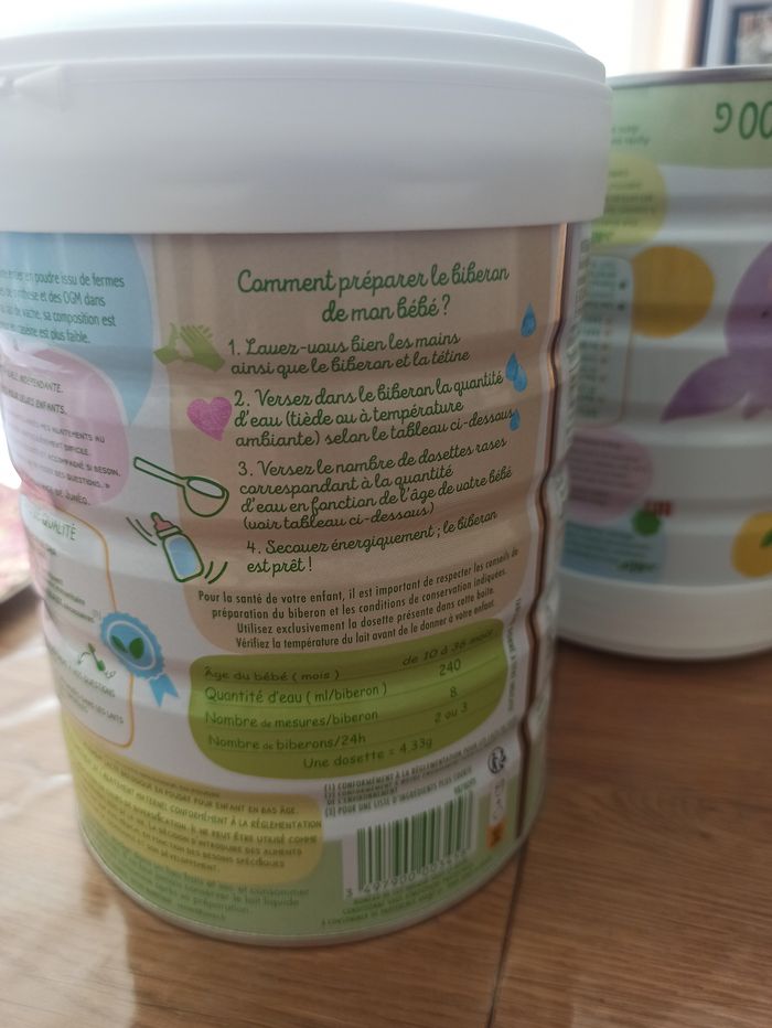 Lot 3 boîtes lait chèvre Juneo 3eme âge - photo numéro 10