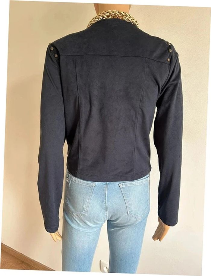 Veste bleue marine neuve en suédine LolaLiza taille 36 (valeur 50€) - photo numéro 7