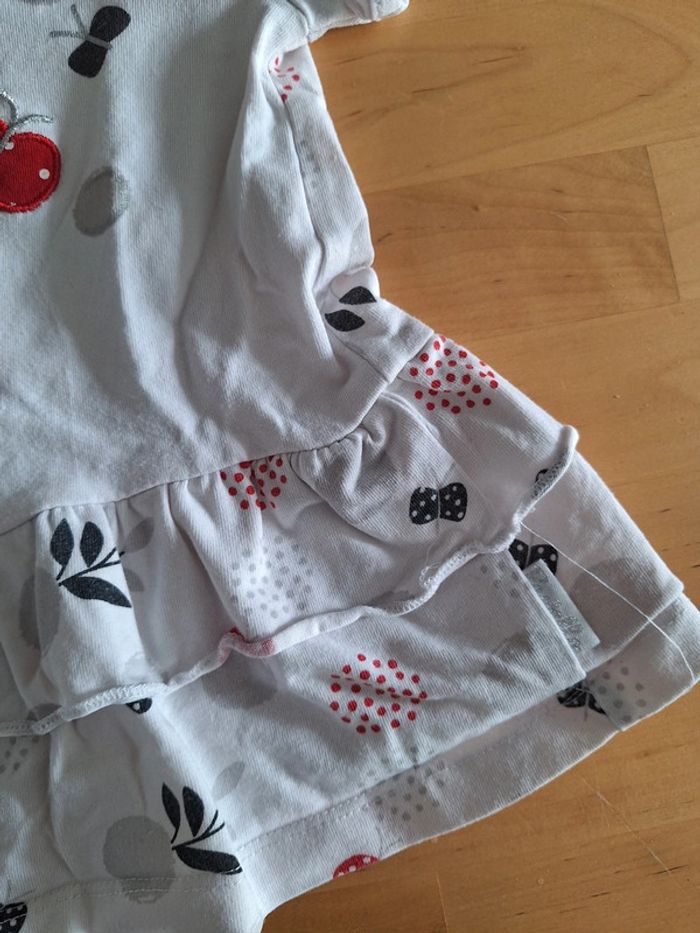 T-shirt manches courtes pour fille taille 12mois marque pastello très bon état - photo numéro 3