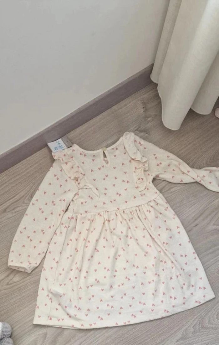 Robe blanche imprimés coeurs - photo numéro 2