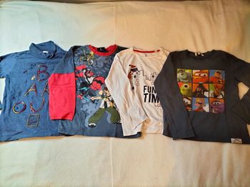 Lot 4 t-shirts manches longues