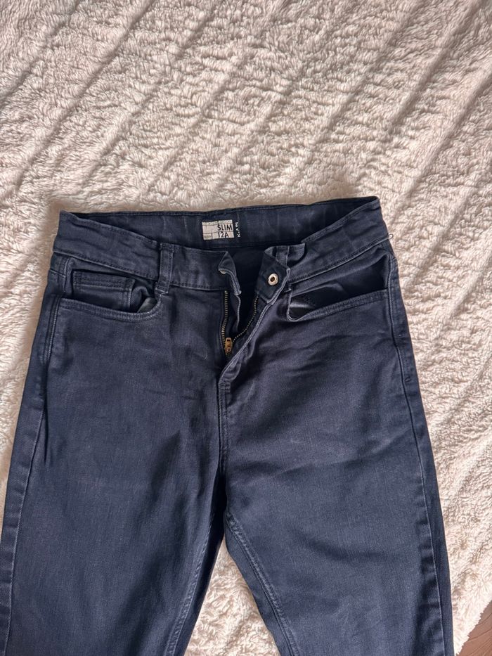 Pantalon slim bleu 12 ans - photo numéro 2