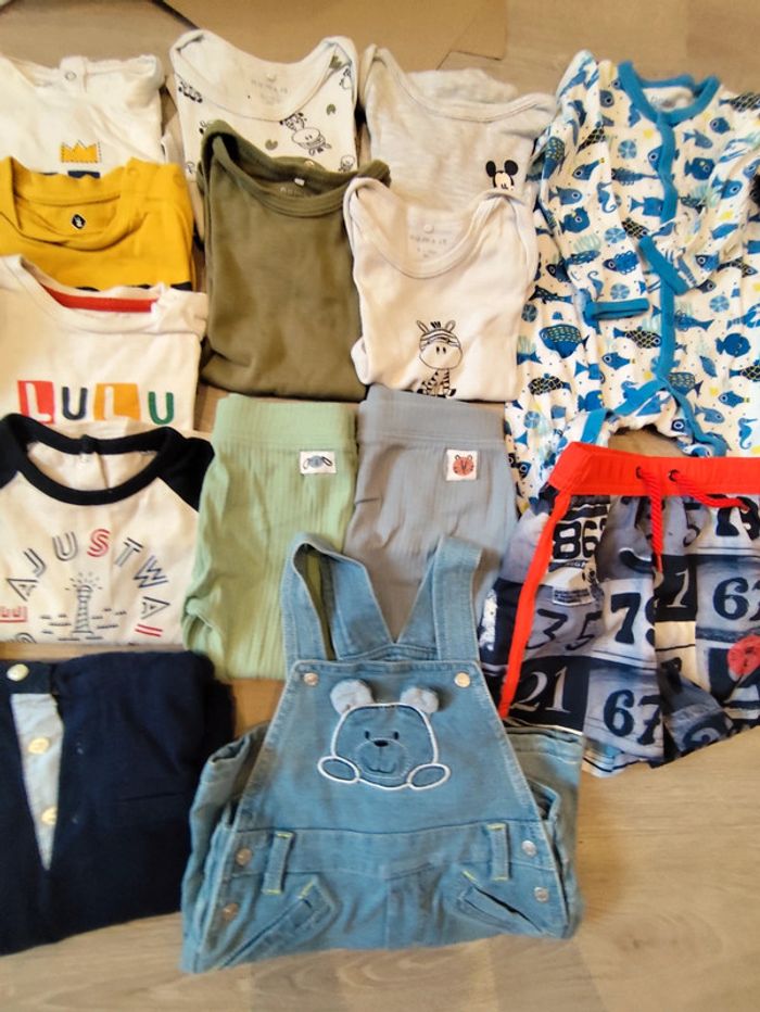 Mot vêtements garçon 9/12 mois - photo numéro 6