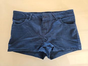 Mini short en jean bleu