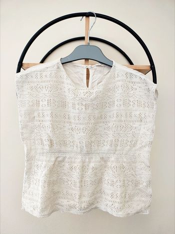 5 6 ans blouse teeshirt dentelle Zara 116 cm